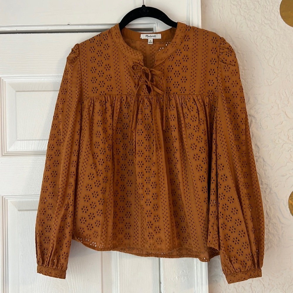 Madewell Eyelet Lace Blouse